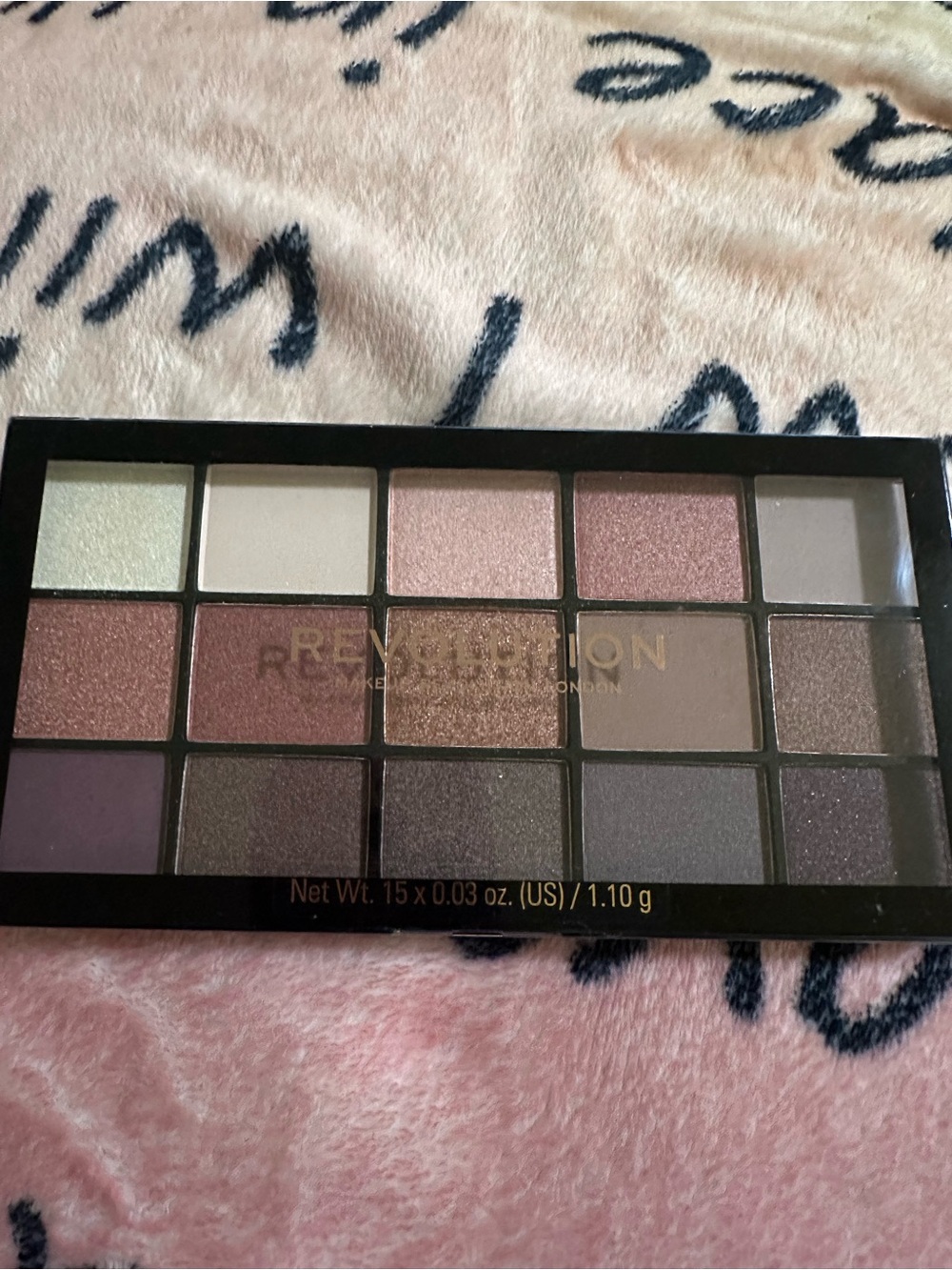 Revolution Eyeshadow Palette — Soft Pinks, Mauves & Taupes